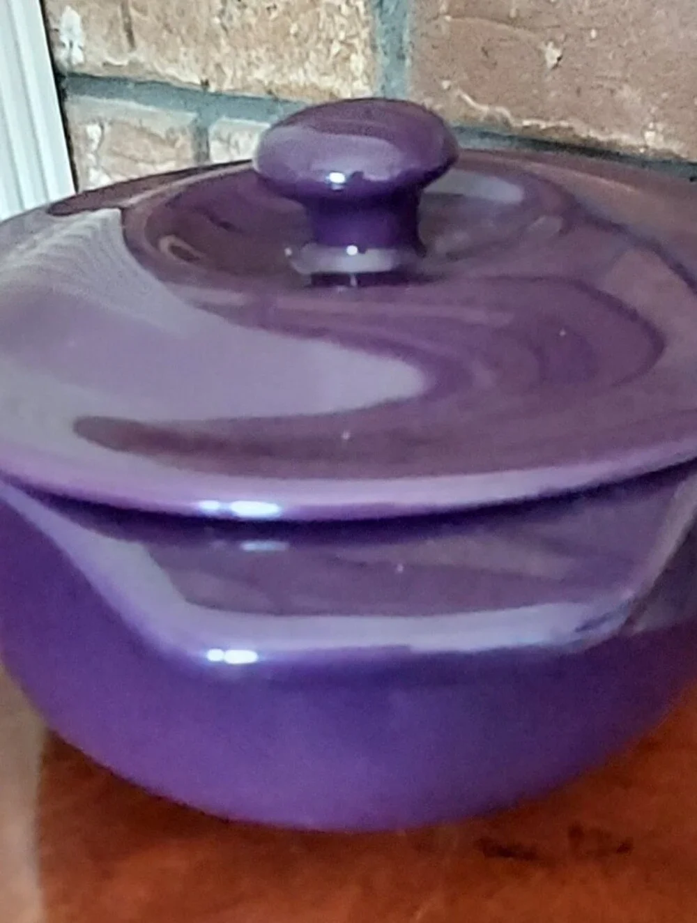 Chantal Stoneware Covered Baking Dish Casserole Purple 1 1/4 Quart Cookware